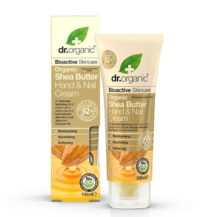 Dr Organic Shea Butter Hand & Nail Cream 100ml-1