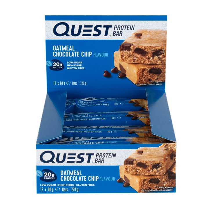 Quest Protein Bar Oatmeal Chocolate Chip 12 x 60g image 1