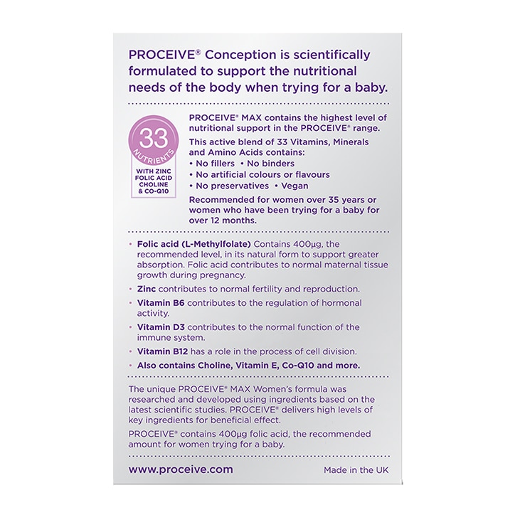 Proceive Max Women Advanced Fertility Supplement 30 Sachets-2