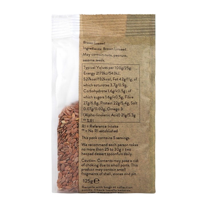 Holland & Barrett Brown Linseed 125g image 2