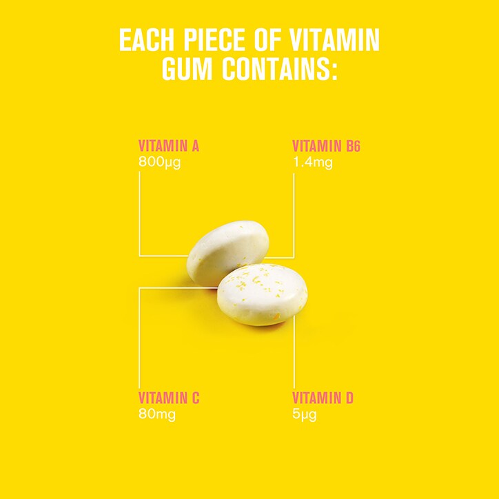 Blockhead Vitamin Gum Lemon 10 Pieces image 3