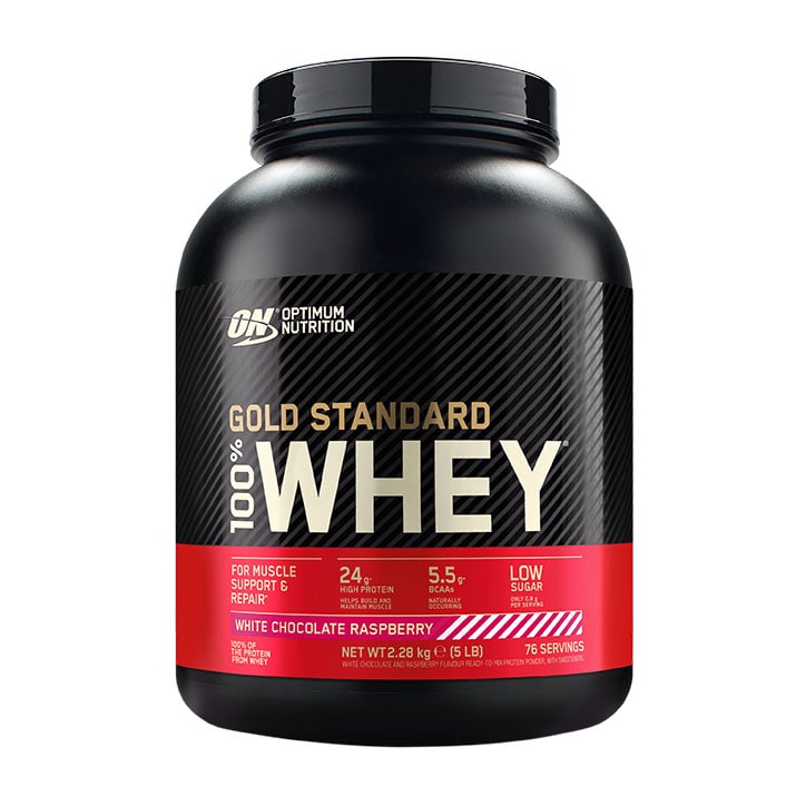 Optimum Nutrition Gold Standard 100% Whey Protein White Chocolate & Raspberry 2.2kg-1