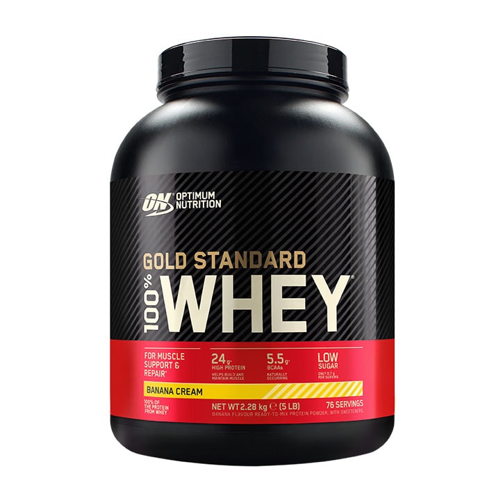 Optimum Nutrition Gold Standard 100% Whey Protein Banana Cream 2.28kg-1