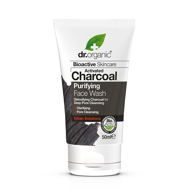 Dr Organic Charcoal Face Wash Travel Mini 50ml-1