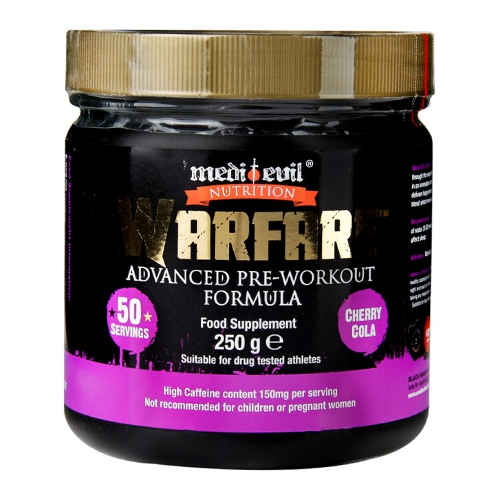 Medi-Evil Warfare Pre-Workout Cherry Cola 250g image 1