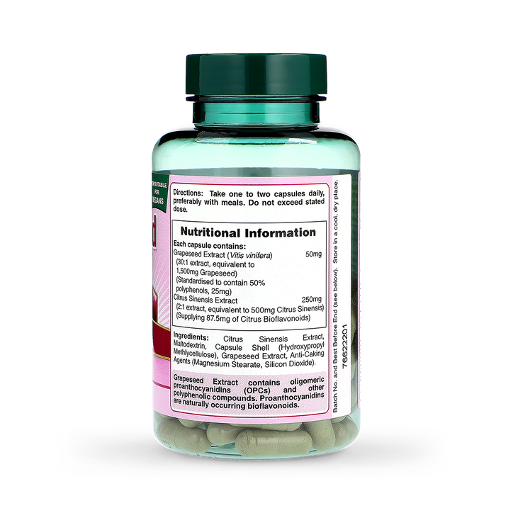 Holland & Barrett Grapeseed Extract 50mg 100 Capsules image 3