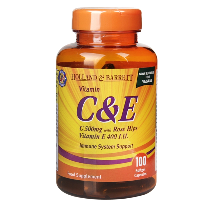 H&B Vitamin C & E Capsules Holland & Barrett