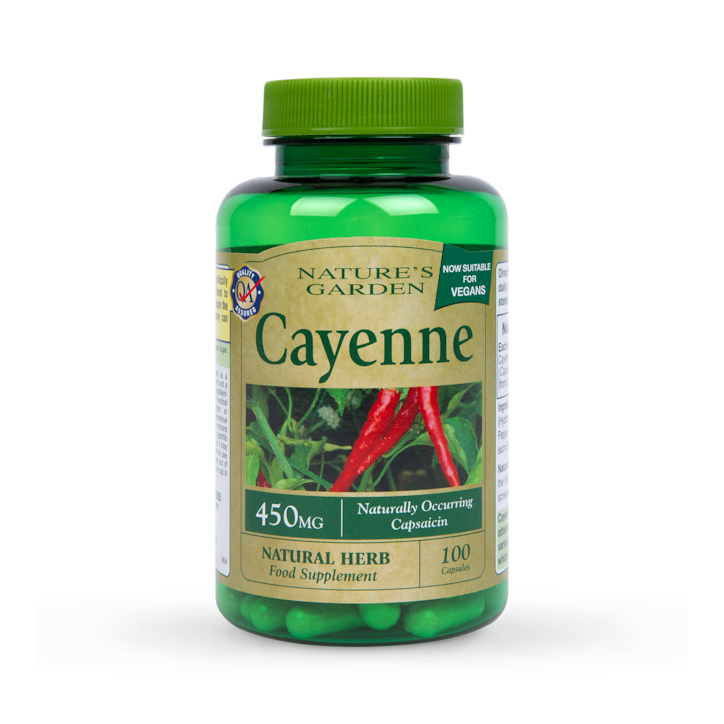 Nature's Garden Cayenne 100 Softgel Capsules 450mg image 1