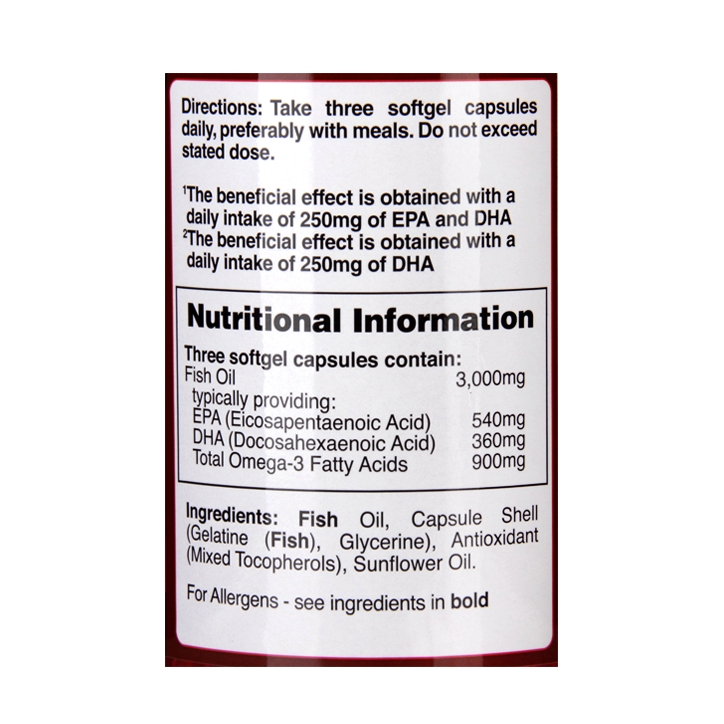 H&B Omega 3 Fish Oil Capsules Holland & Barrett