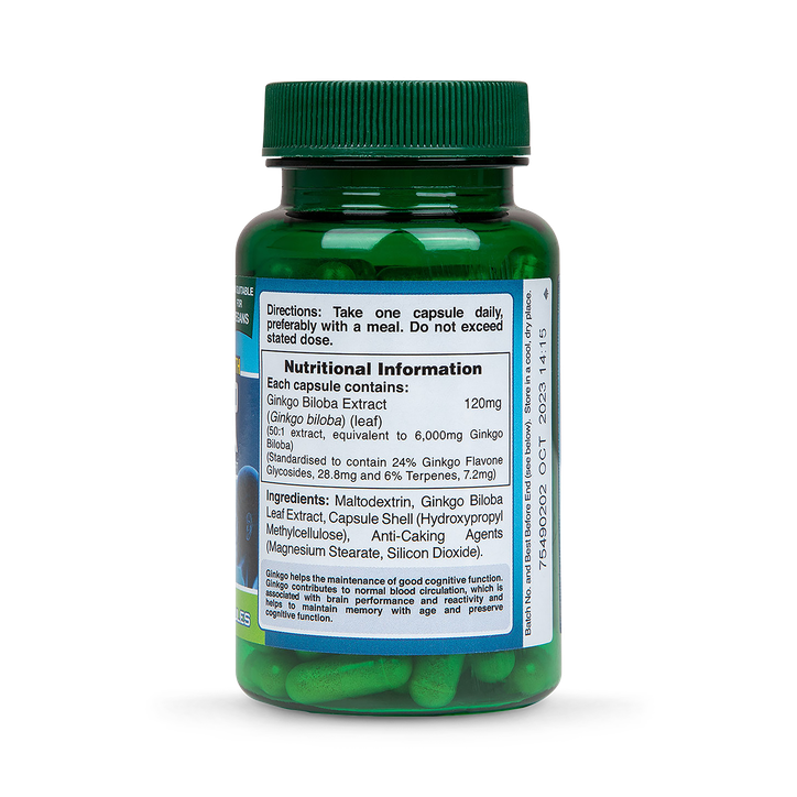 Holland & Barrett Maximum Strength Ginkgo Biloba 120mg 100 Capsules image 3