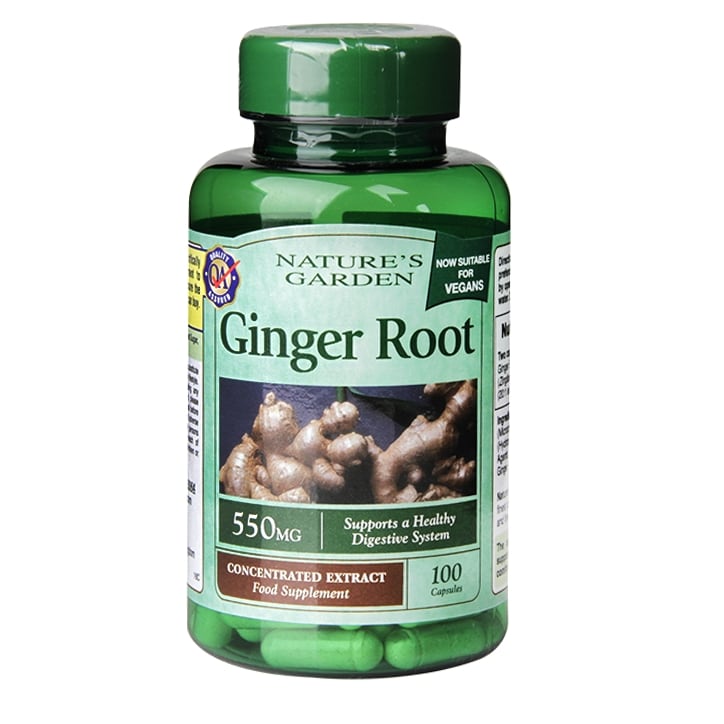 Nature’s Garden Ginger Root 550mg 100 Capsules-1