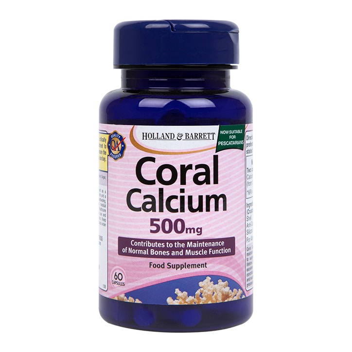 Holland & Barrett Coral Calcium 500mg 60 Capsules-1