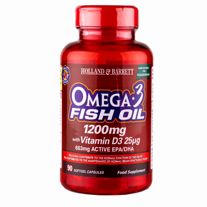 H&B Omega 3 with Vitamin D3 Capsules Holland & Barrett