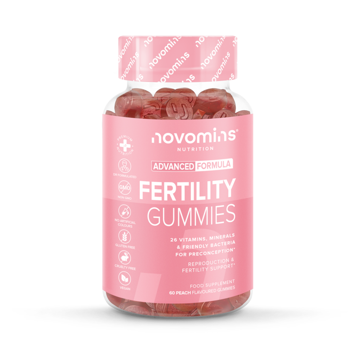 Novomins Fertility Peach-Flavoured 60 Gummies image 1