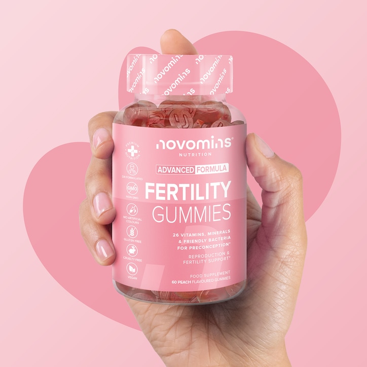 Novomins Fertility Peach-Flavoured 60 Gummies image 4