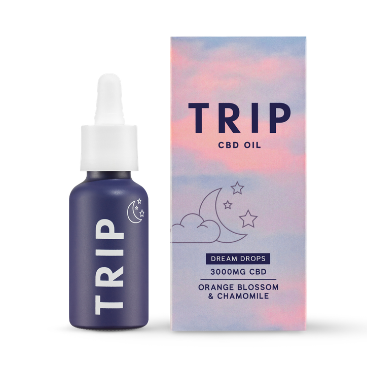 Trip Dream Drops 3000mg CBD Oil Orange Flavour 30g image 1