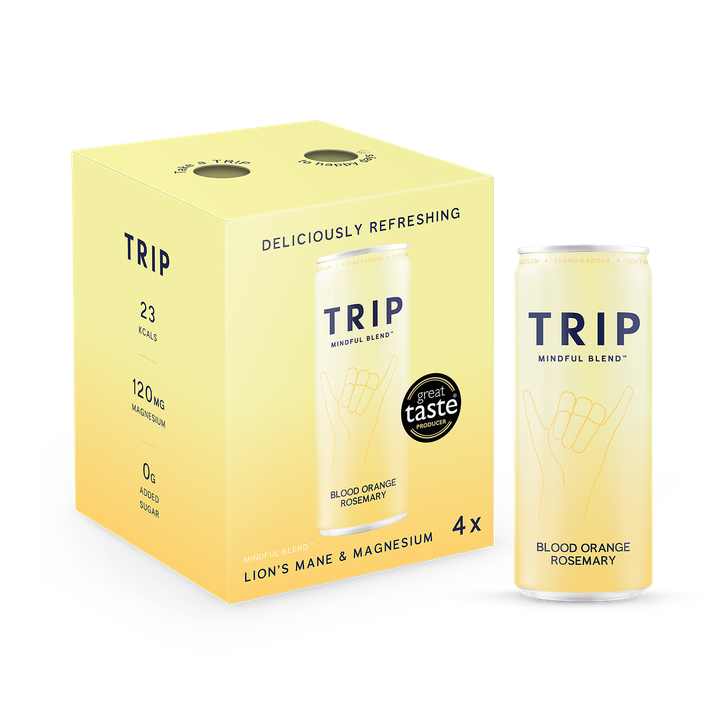 TRIP Mindful Blend Magnesium Drink Multipack Orange 120 mg 4 x 250 ml