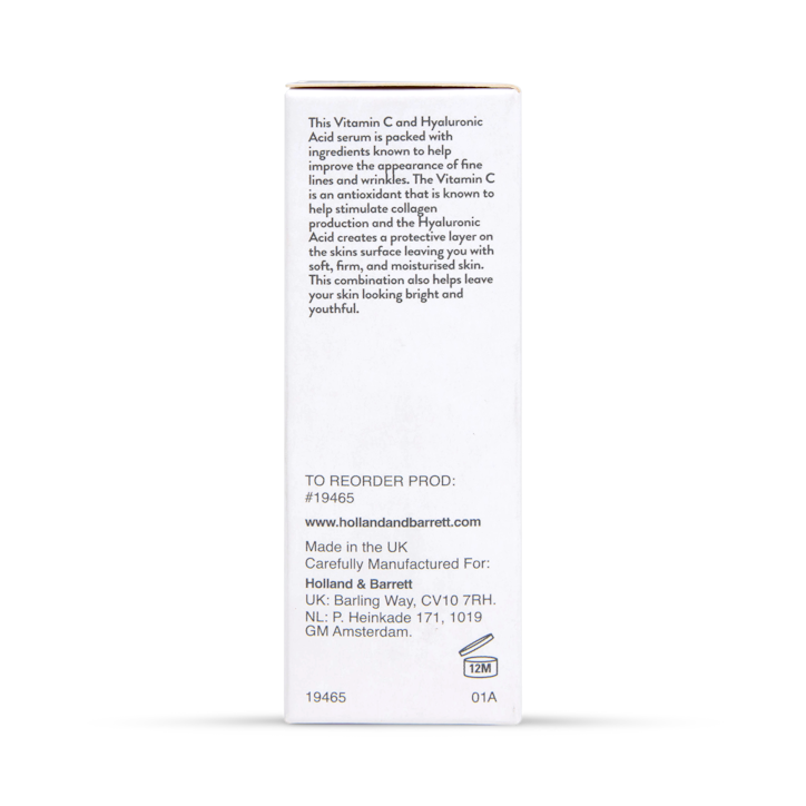 Holland & Barrett Vitamin C + Hyaluronic Acid Serum 30ml image 2