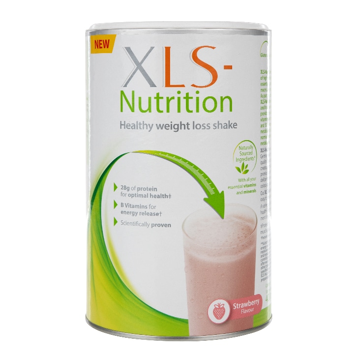 XLS Nutrition Weight Loss Shake Strawberry Flavour 400g-1
