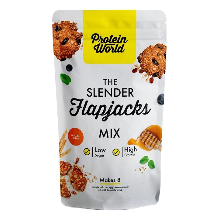 Protein World Slender Baking Flapjack Mix Golden Syrup Flavour 200g-1