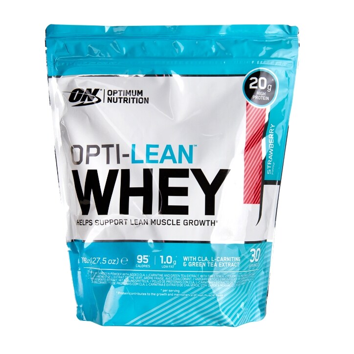 Optimum Nutrition Opti-Lean Whey Powder Strawberry 780g image 1