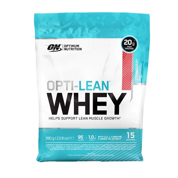 Optimum Nutrition Opti-Lean Whey Powder Strawberry 390g image 1