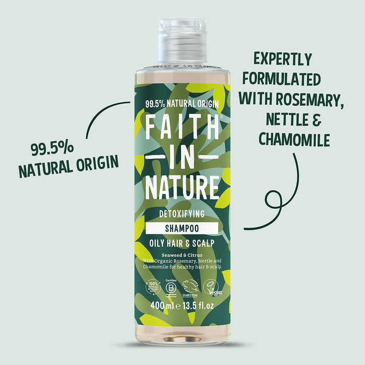 Faith In Nature Shampoo for Oily Hair Seaweed & Citrus 400ml image 5