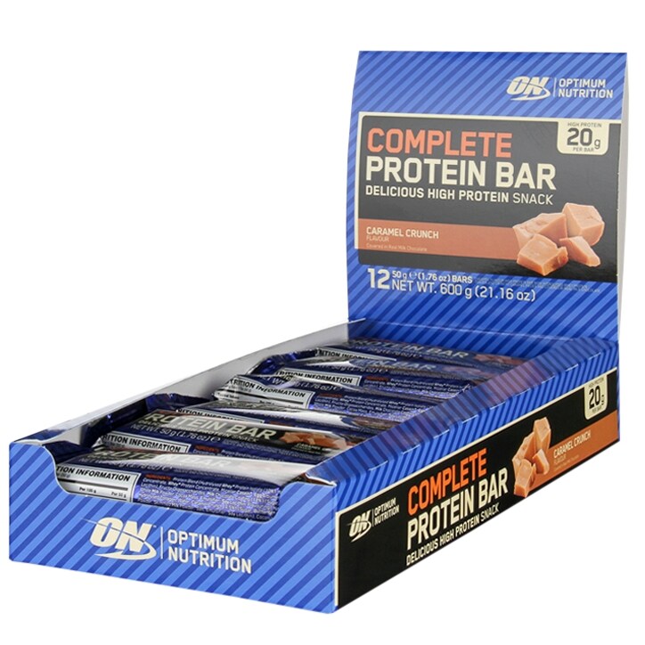 Optimum Nutrition Complete Protein Caramel Crunch 12 x 50g image 1
