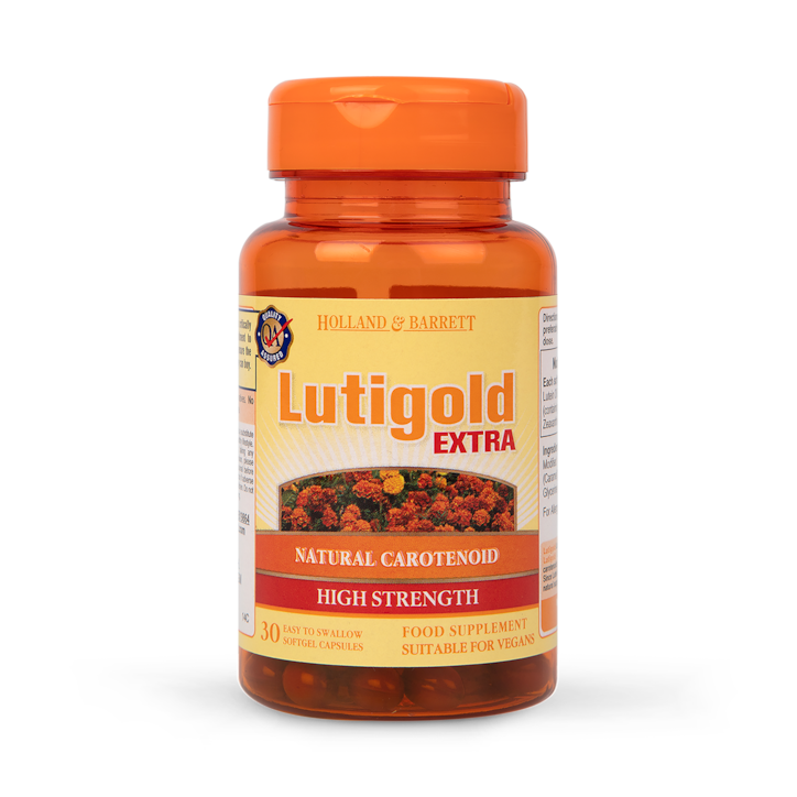 Holland & Barrett Lutigold Extra 30 Capsules 20mg image 1