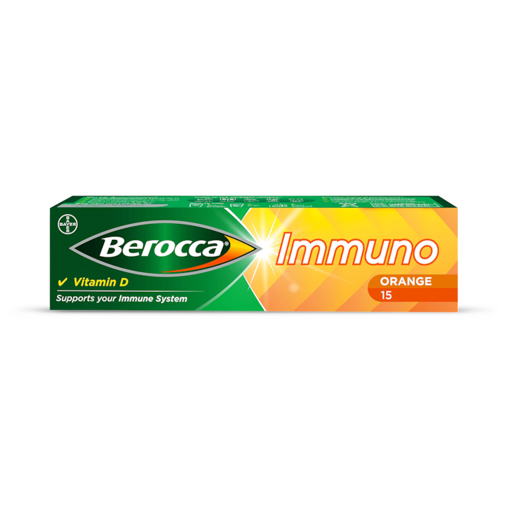 Berocca Immuno Effervescent Tablets Orange 15 Tablets image 1
