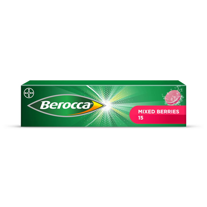 Berocca Energy Effervescent Tablets Mixed Berries 15 Tablets image 1