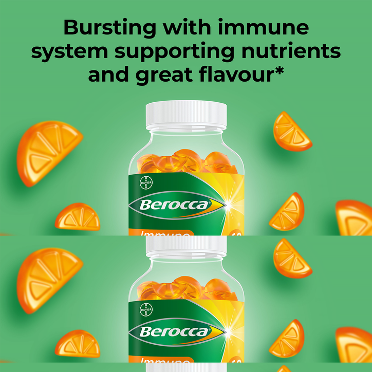 Berocca Immuno Gummies Orange 60 Gummies image 3