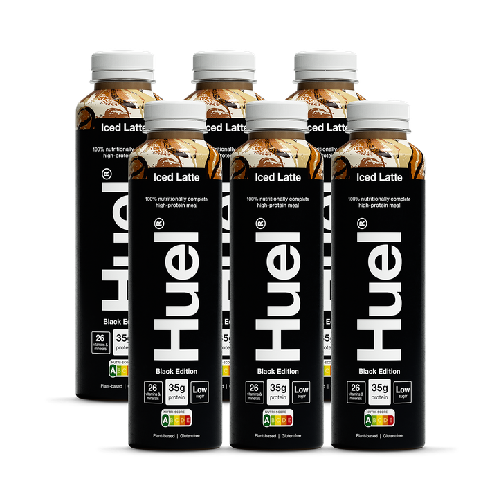 Huel Black Edition 100% Nutritionally Complete Meal Iced Latte 6 x 500ml image 1