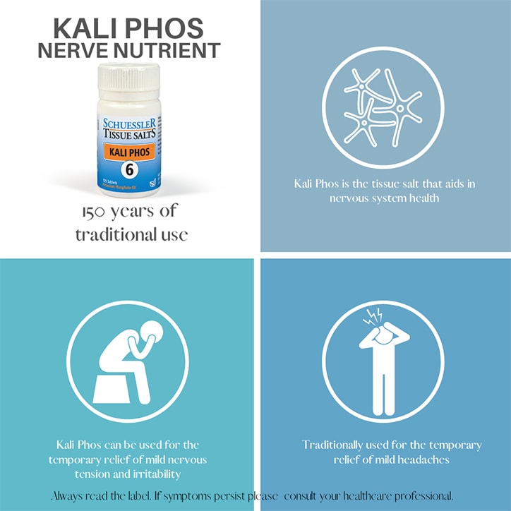 Schuessler Tissue Salts Kali Phos 6 125 Tablets-2