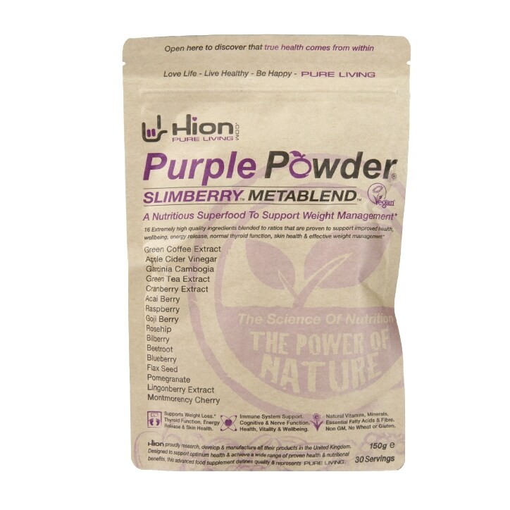 Hion Purple Powder Slimberry Metablend Blend 150g image 1