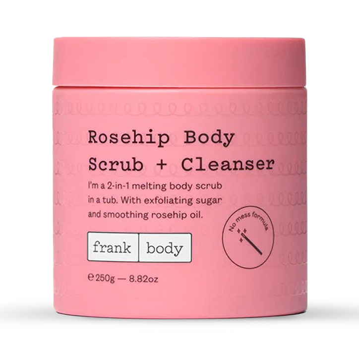 Frank Body Rosehip Body Scrub + Cleanser 250g image 1