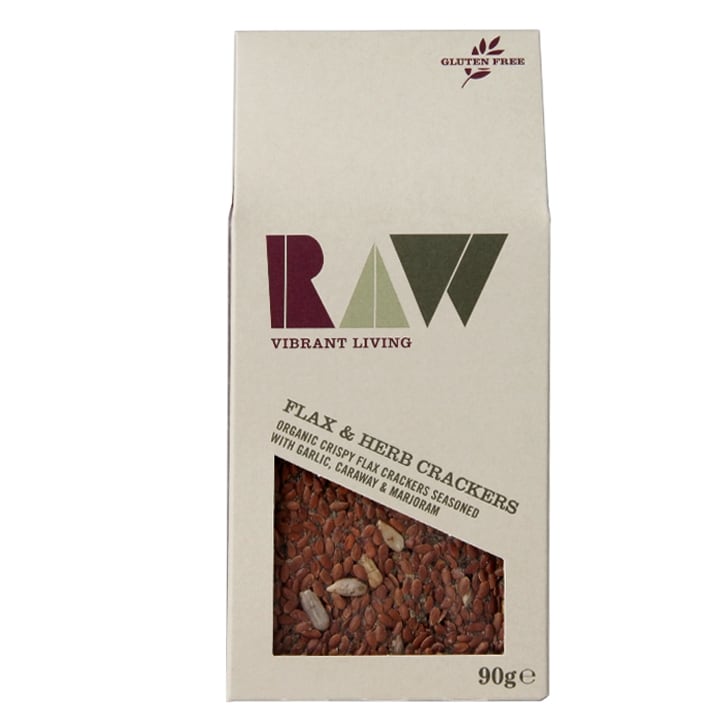 Raw Health Organic Flax & Herb Crackers 90g image 1