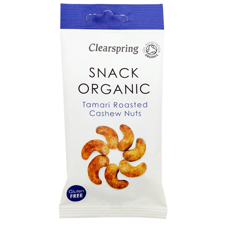 Clearspring Snack Organic Tamari Roasted Cashew Nuts 30g-1