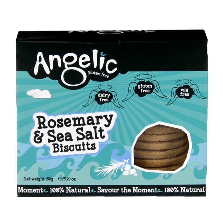 Angelic Rosemary and Sea Salt Gluten Free Savoury Biscuits Box 150g-1