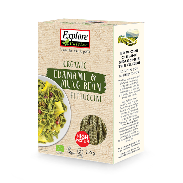 Organic Gluten Free Edamame & Mung Bean Fettuccine 200g image 1