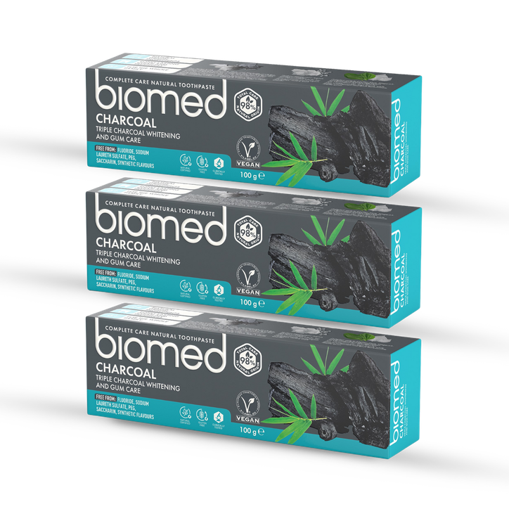 Biomed Charcoal 3 Pack 100G image 1