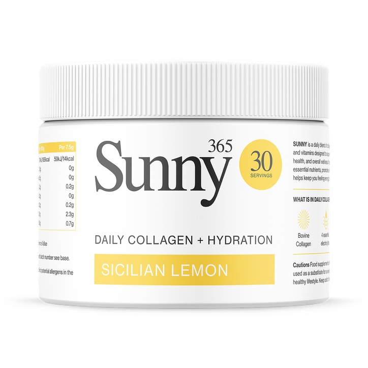 Sunny Collagen & Electrolytes Powder Blend 30x7.5g - Sicilian Lemon image 1