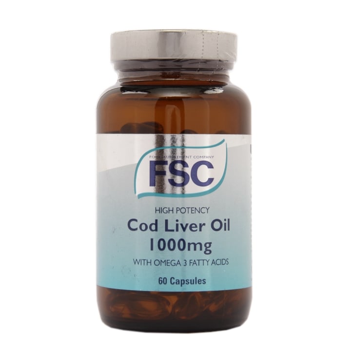 FSC High Potency Cod Liver Oil 1000mg 60 Capsules-1