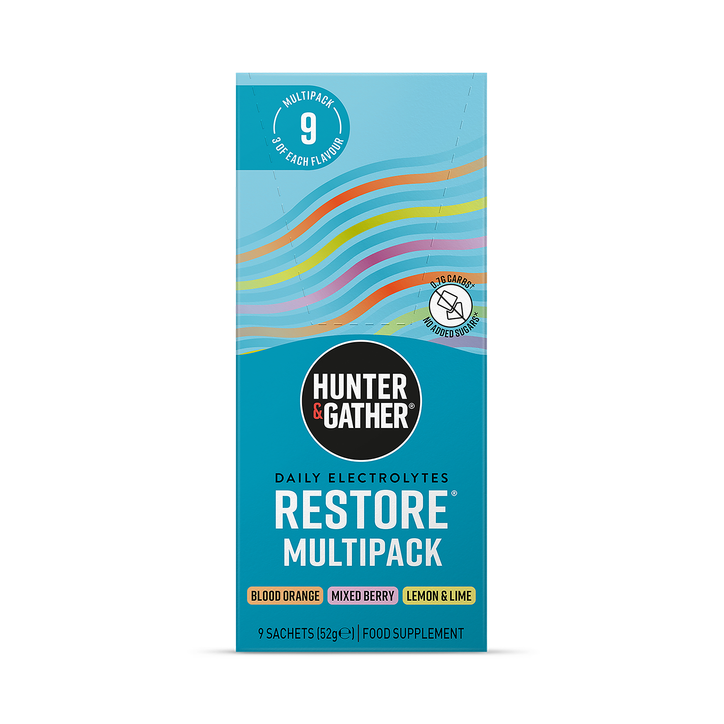 Hunter & Gather Restore Electrolytes Multipack of Flavours 9 Sachets