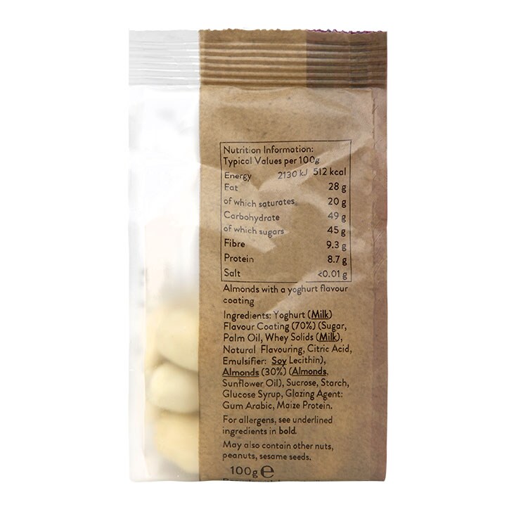 Holland & Barrett Yogurt Flavour Coated Almonds 100g image 2