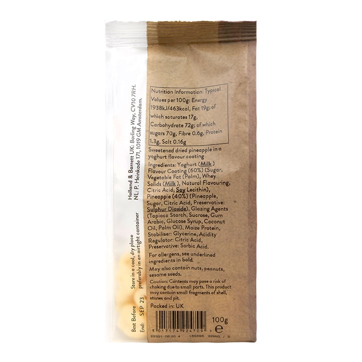 Holland & Barrett Snack Yogurt Pineapple 100g image 2