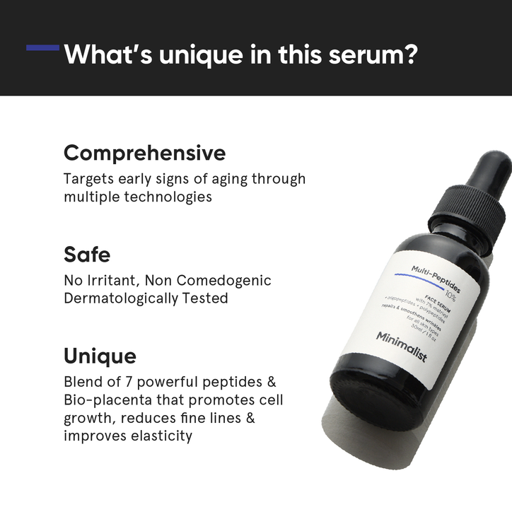 Minimalist Multi-Peptides 10% Face Serum 30ml | H&B