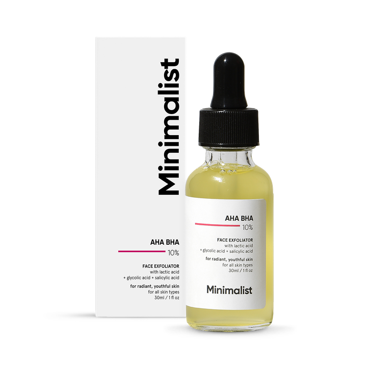 Minimalist Aha Bha 10% Face Exfoliator 30ml