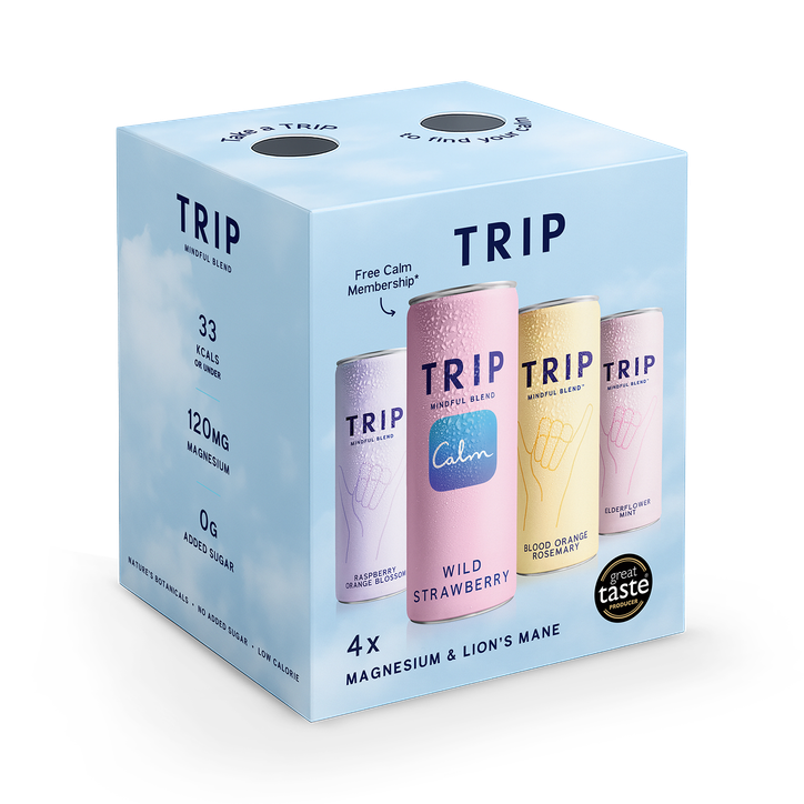 TRIP Mindful Blend Magnesium Drinks 120 mg 4 x 330 ml