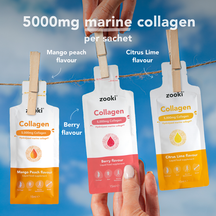 Zooki Marine Collagen 5,000mg Mango Flavour 5 Sachets image 9